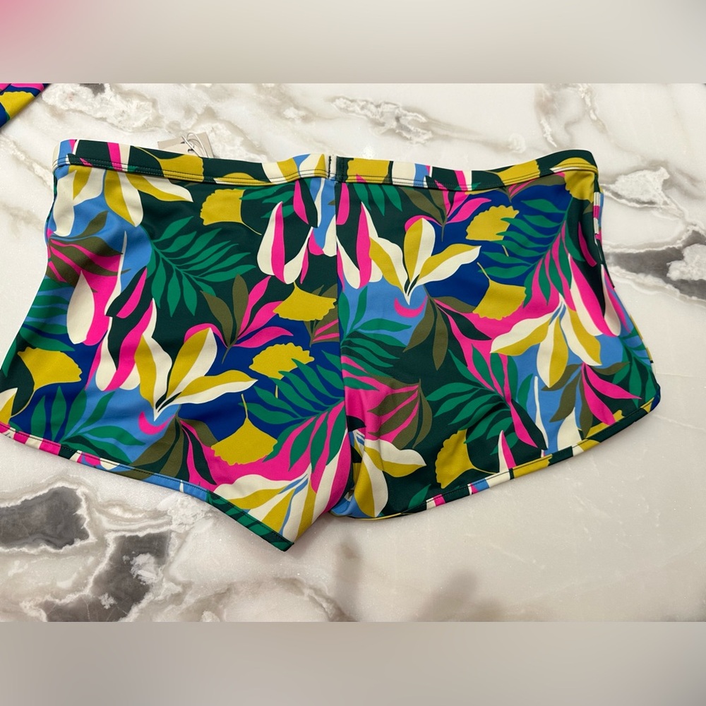 Boden print boy style swim short with lining -side US 10